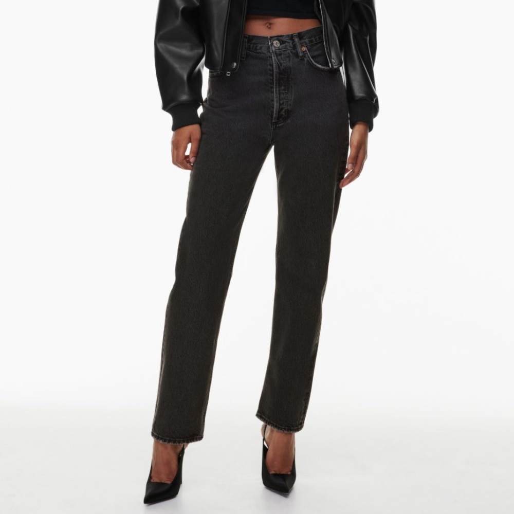 Agolde 90's Pinch Waist Jeans in Black
